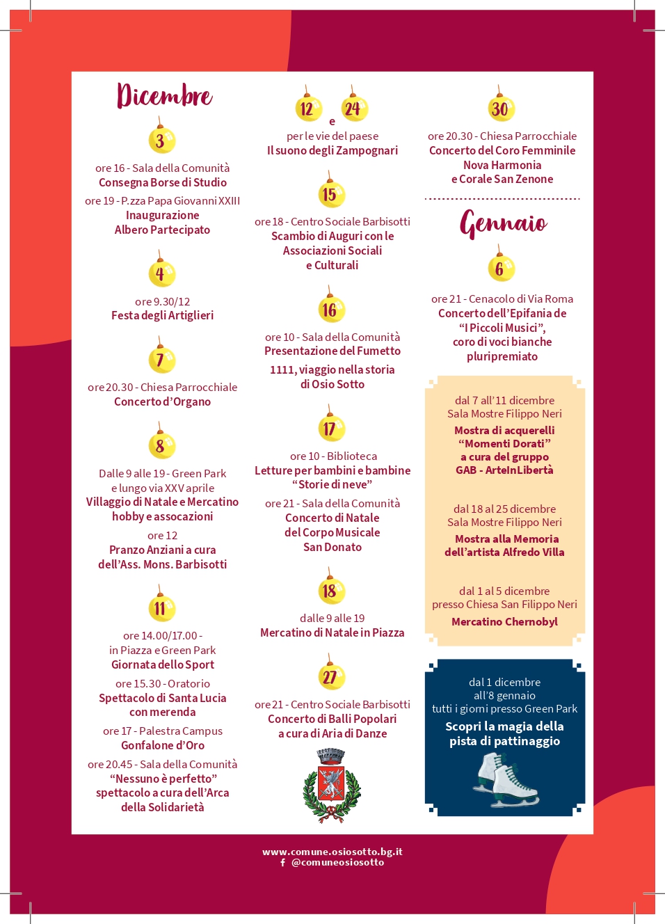 Eventi Dicembre 2022